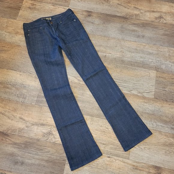 Express Pants - Express Stella Boot Leg Jean Dark Blue Size 2L